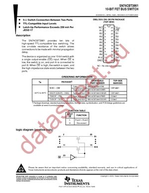 SN74CBT3861PWR datasheet  